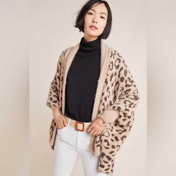 Anthropologie Akemi + Kin Louise Leopard Wrap - Picture 1 of 8